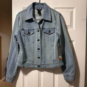 ♥️ Slim Sation jean jacket button up